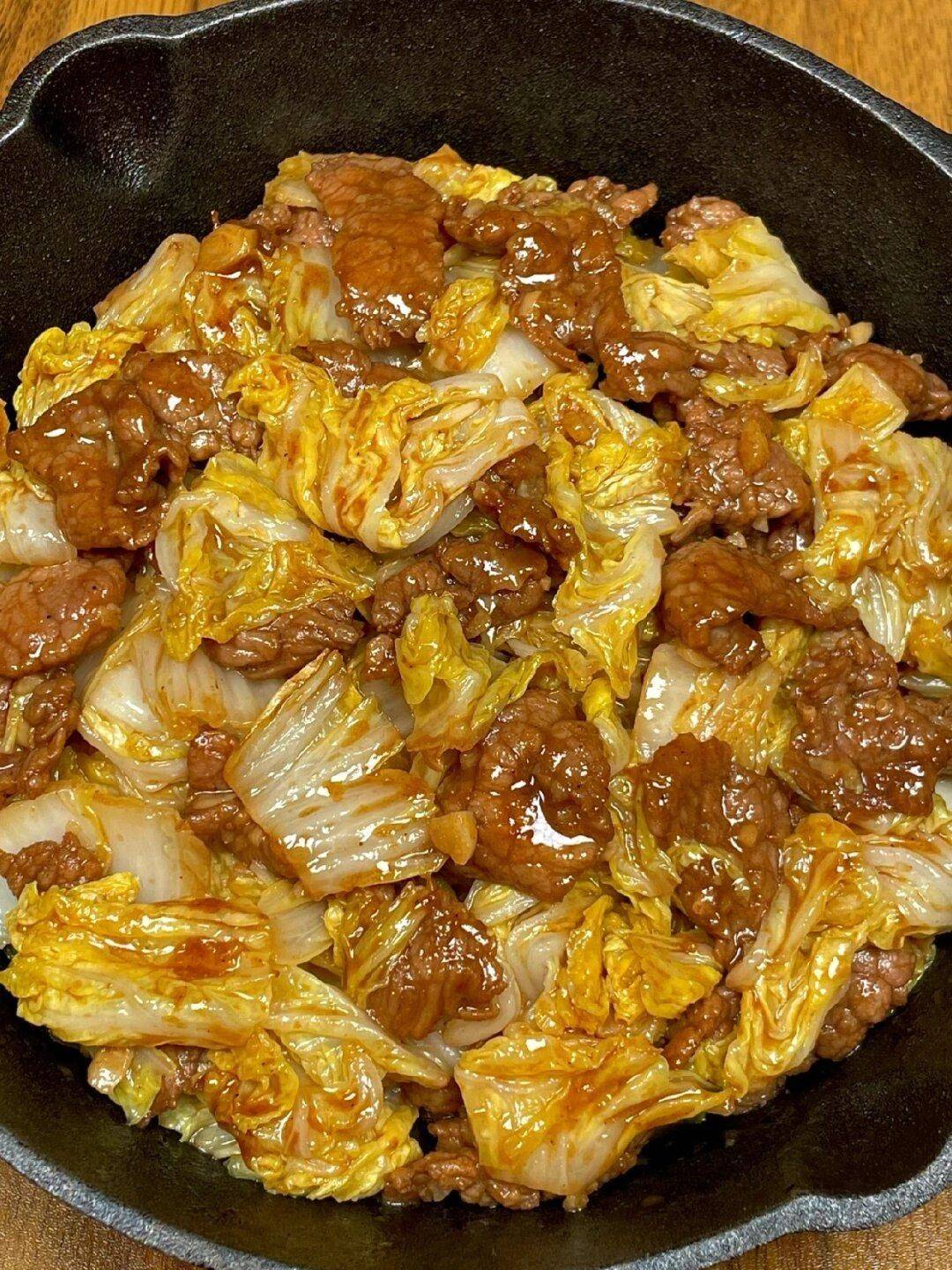 娃娃菜炒牛肉,好吃又下饭!