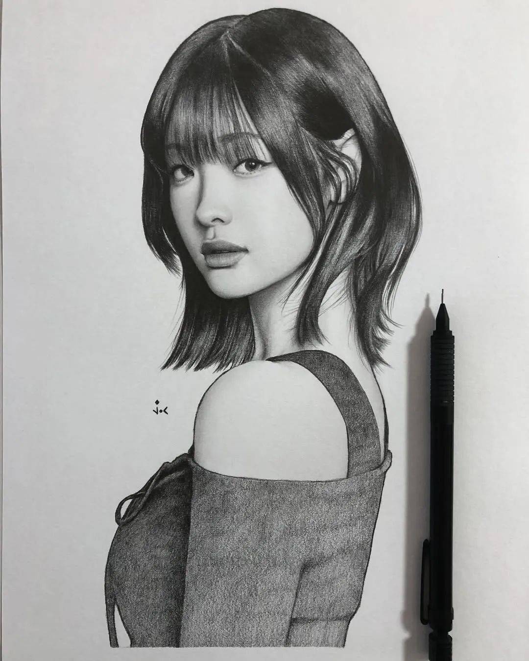 一支铅笔画出"照片级写实",韩国这位插画师太卷了!