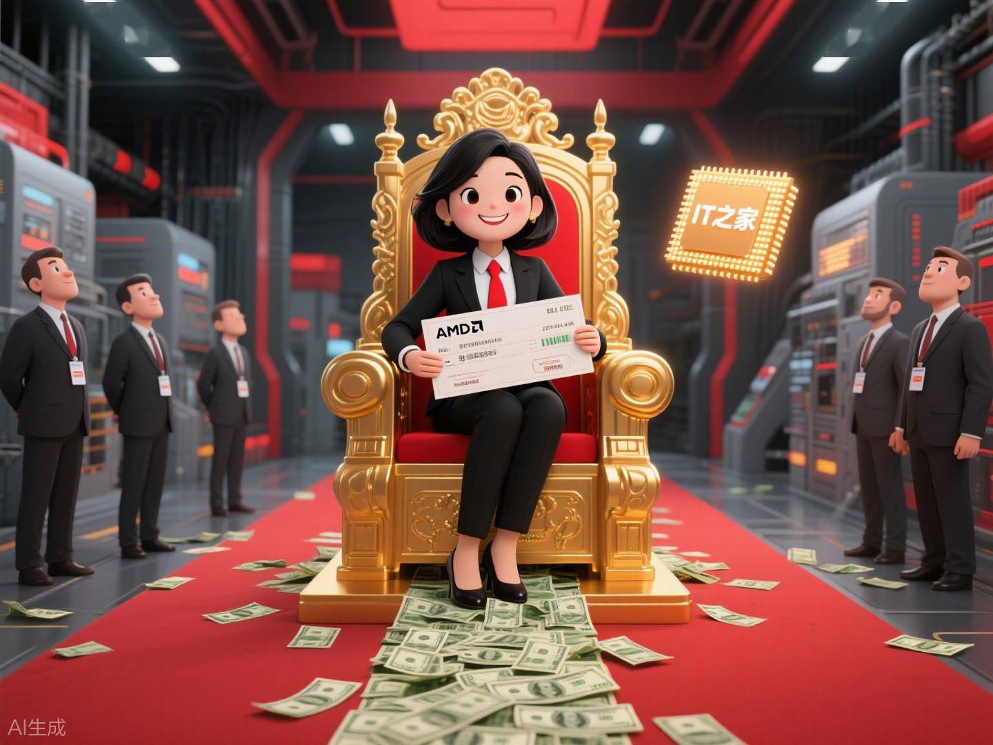 AMD CEO苏姿丰涨基本年薪 132 万美元，还有3300万美元股权奖励