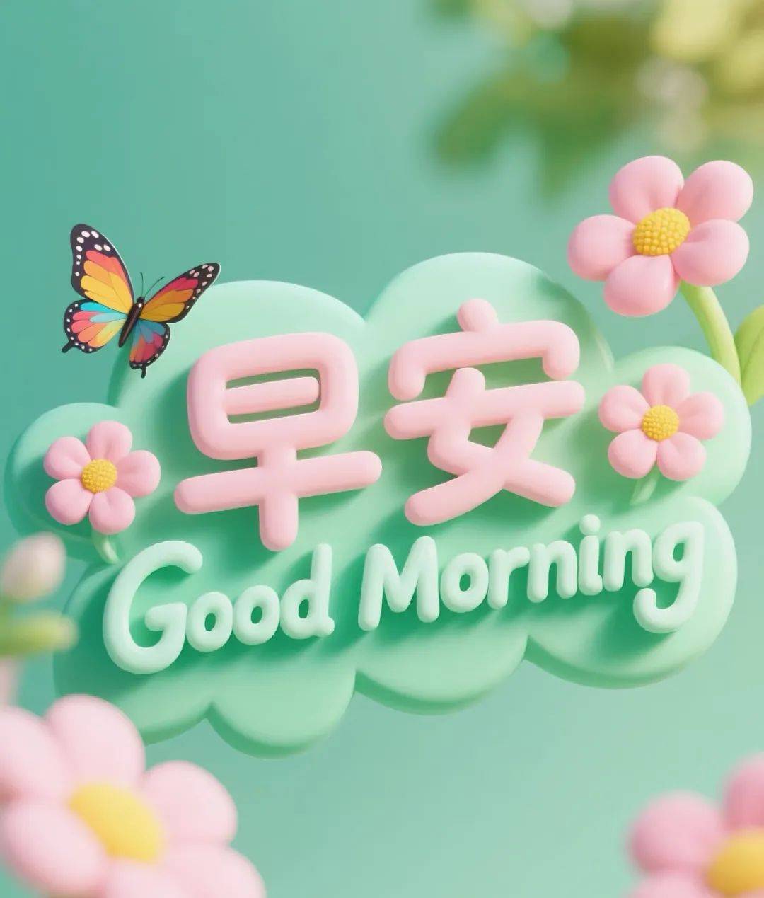 "精选100张很漂亮的早安图片:早上好祝福语,心想事成,欢乐无边,祝福永