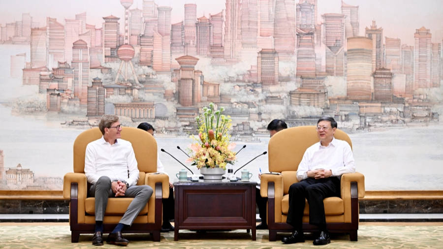 陈吉宁会见乐高集团总裁兼CEO倪志伟、默林娱乐集团CEO菲奥娜·伊斯特伍德