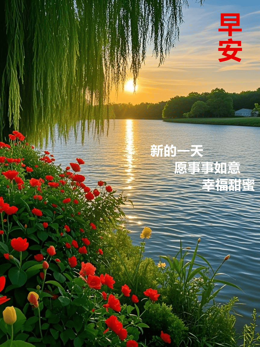 120张早安图片100句早上好祝福送给最幸福的你