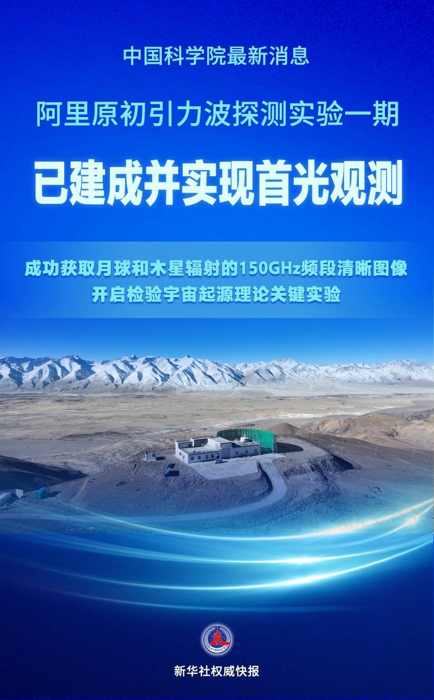 权威快报|检验宇宙起源理论！我国在原初引力波探测领域迈出关键一步