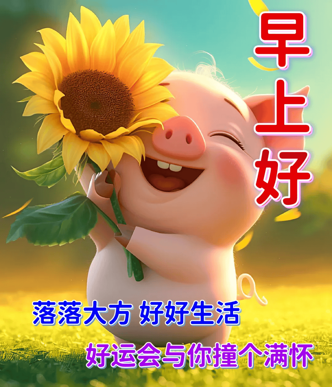 最新早上好图片表情包大全,愿友安康,笑口常开!