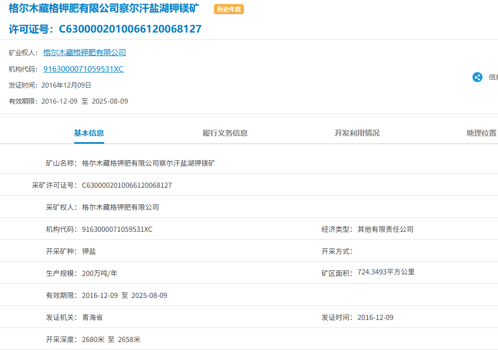 藏格矿业子公司被责令停产:业内专家称需要重新办理采矿证(图2)