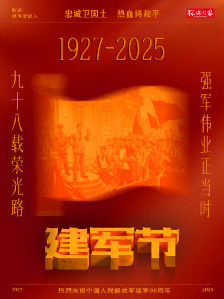 建军节，致敬人民子弟兵！