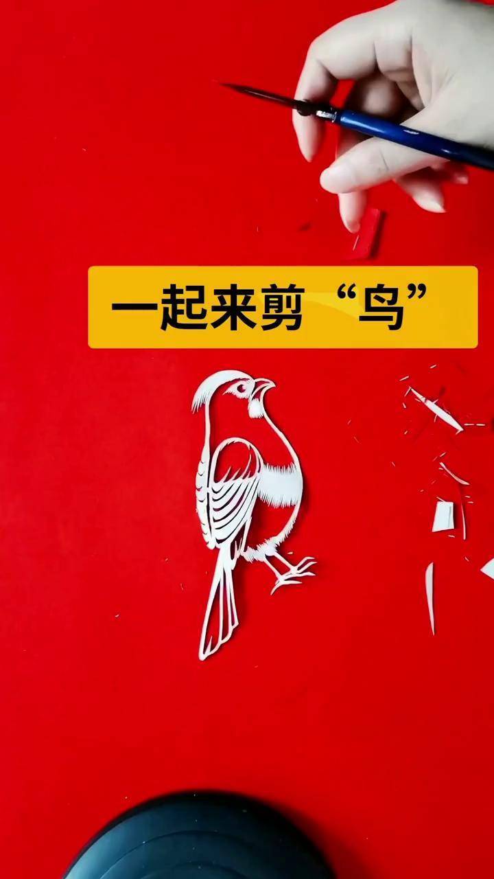 手工剪纸 鸟的主题剪纸