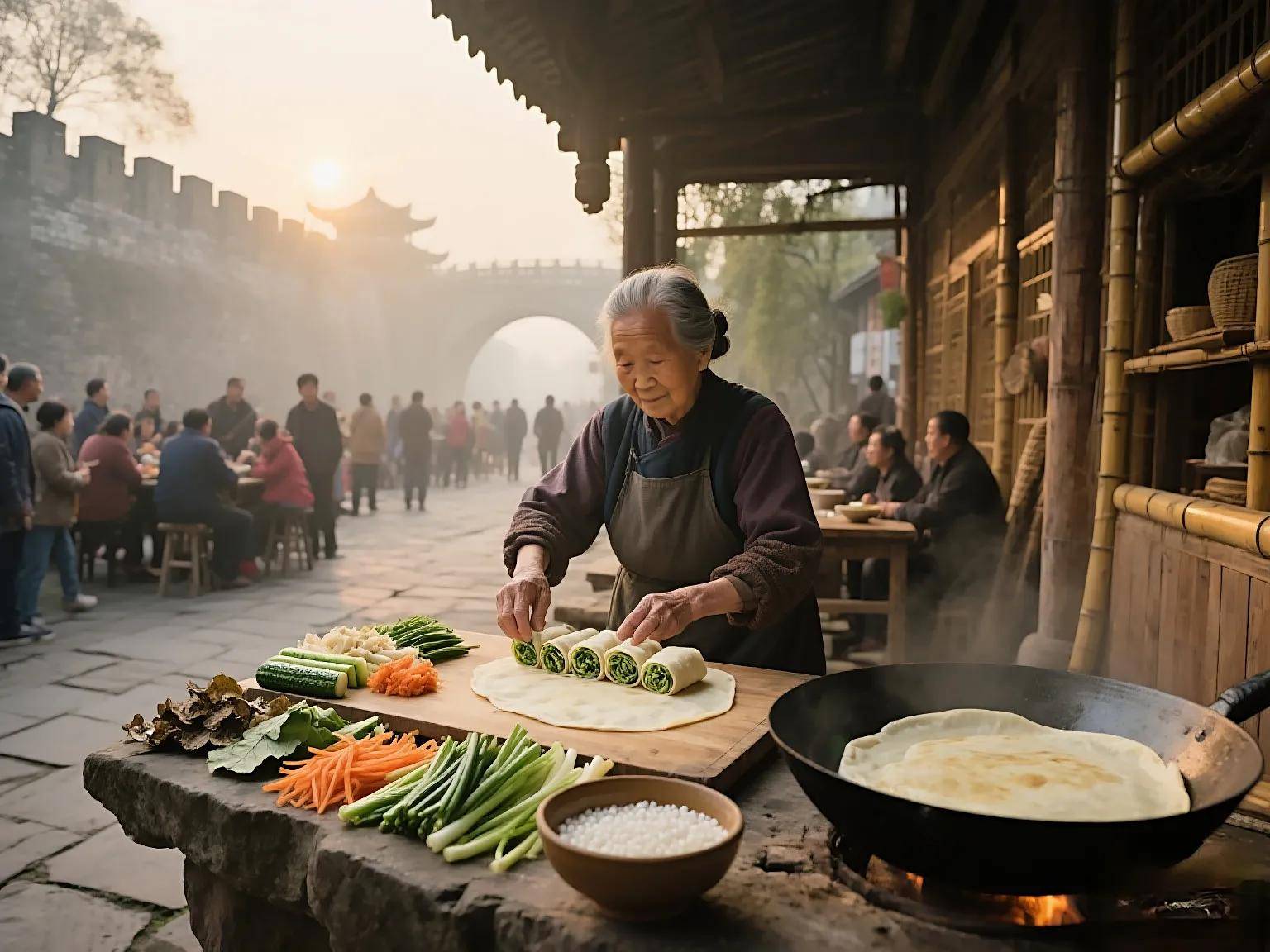 美食：一卷青葱绿玉簪_美食：一卷青葱绿玉簪_
