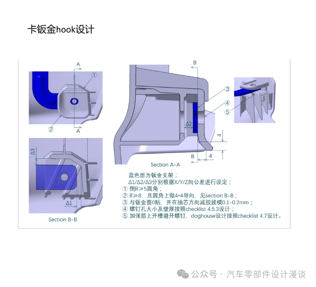 孔设计卡扣设计的checklist