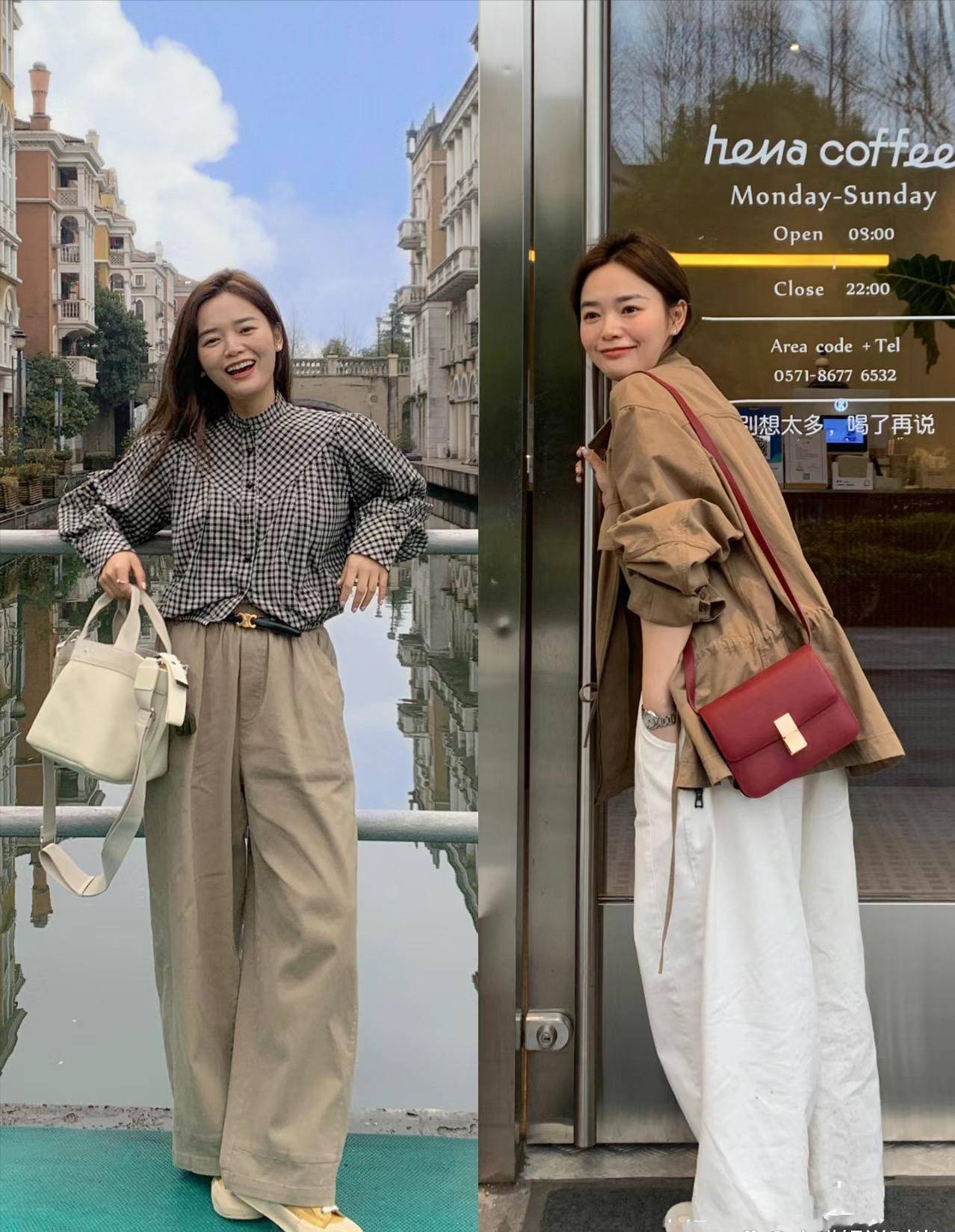 超甜的小个子+微胖博主身高不足160cm穿衣时髦又好看
