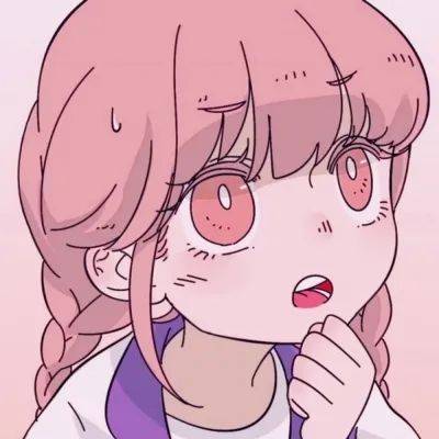 卡哇伊萌萌粉色系二次元动漫女生头像 少女心萌动的卡通女头