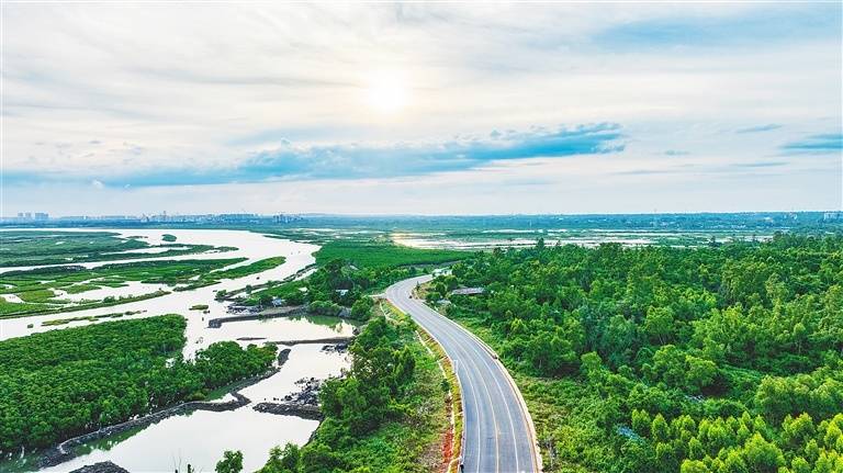 海南环岛旅游公路环新英湾支线完工