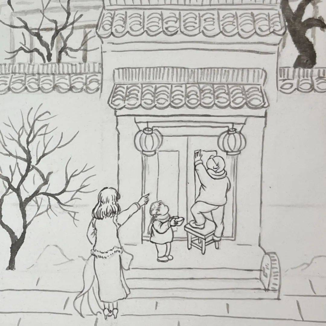 spring festival·贴春联· 乐快节春学习视频第十二课:把面发
