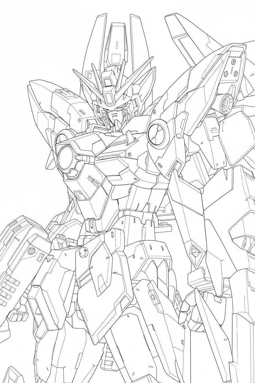 瞬间把你的高达变成线稿!