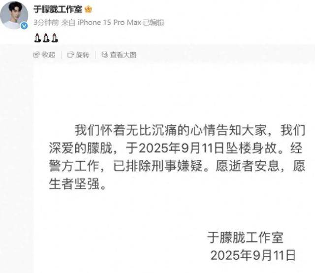 于朦胧究竟为什么会坠楼? 网友称疑点太多, 只有杜淳说得一针见血!