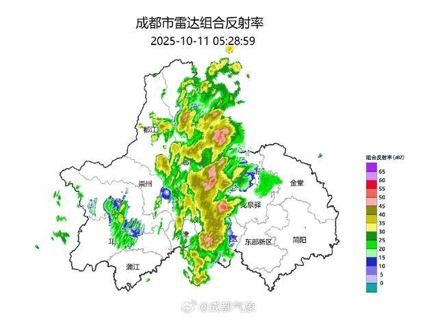 短时强降水、阵性大风 成都这些地方雨来了