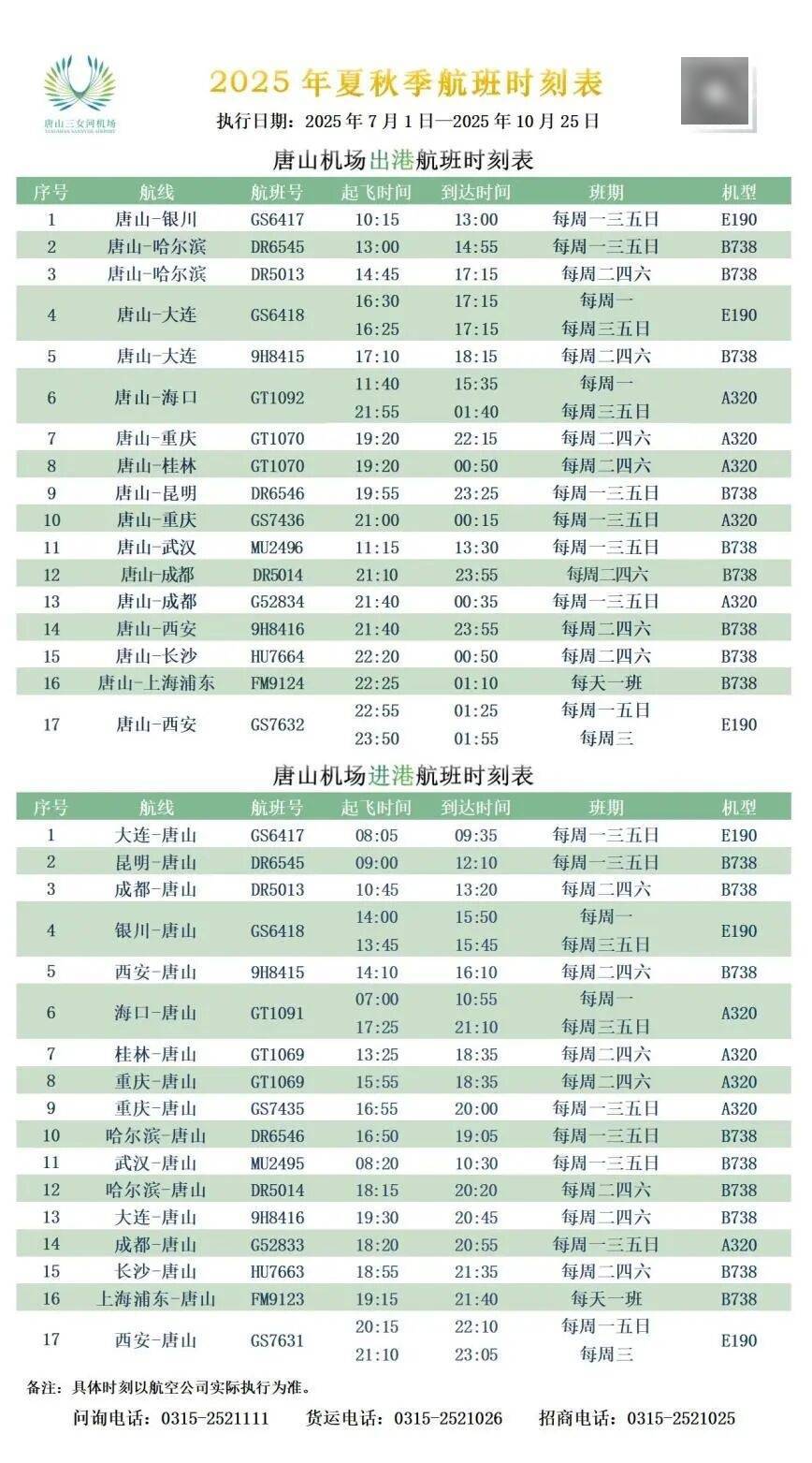 国庆中秋假期，唐山机场旅客出行量再创新高