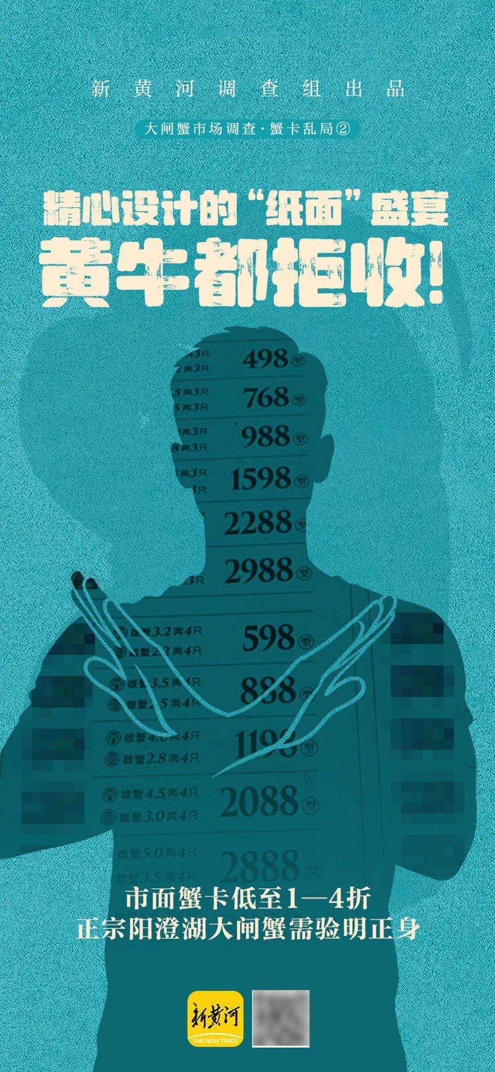 市面蟹卡“标价”高、入手价低，1—4折即可入手，“货不对板”乱象频现，有品牌蟹卡差到“黄牛”都不敢收