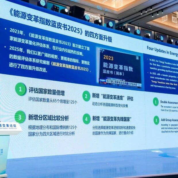 成果发布︱《能源变革指数蓝皮书2025》发布_国家_中国_人口