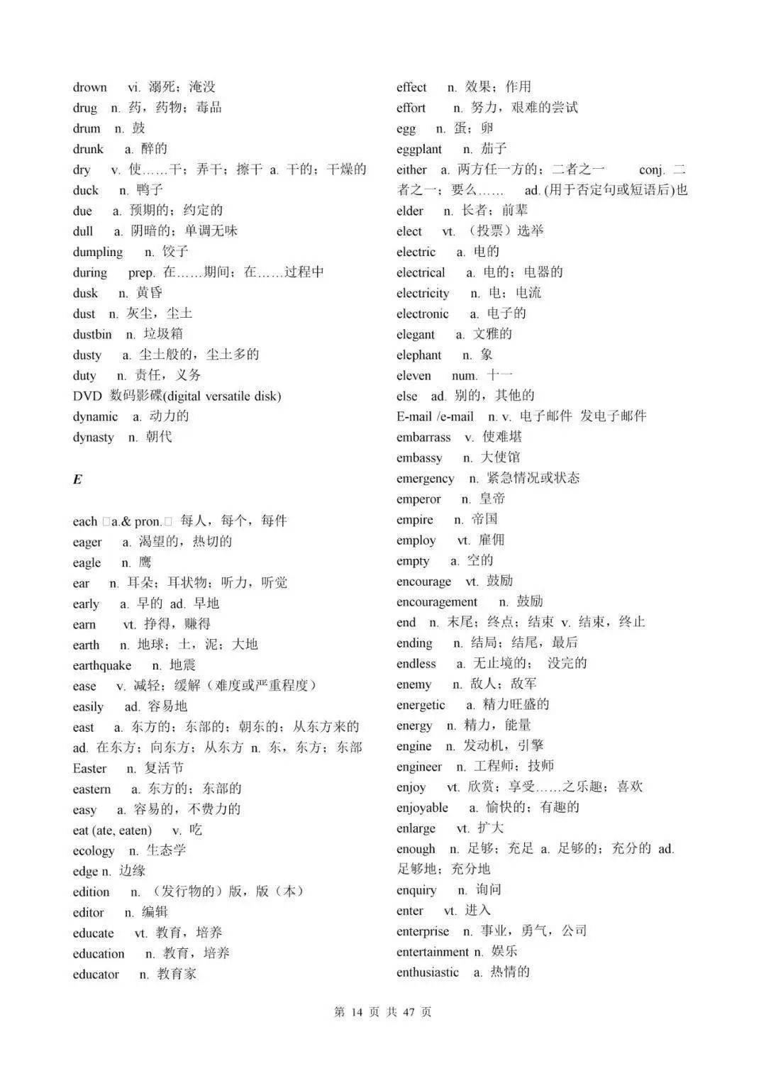 
高中英语考纲词汇
  第1张