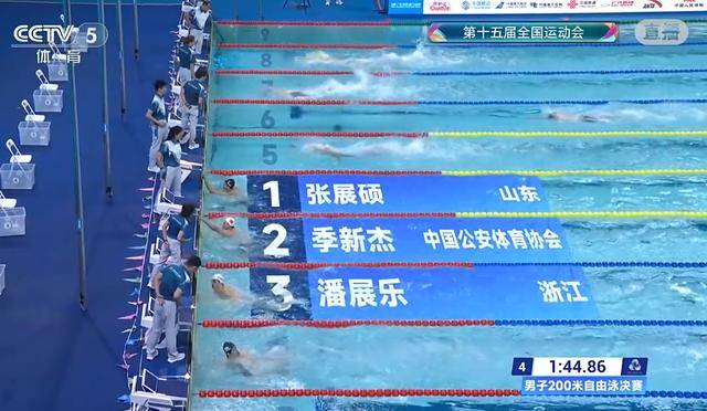 刚刚，孙杨犯规被取消成绩！张展硕夺冠，潘展乐第三