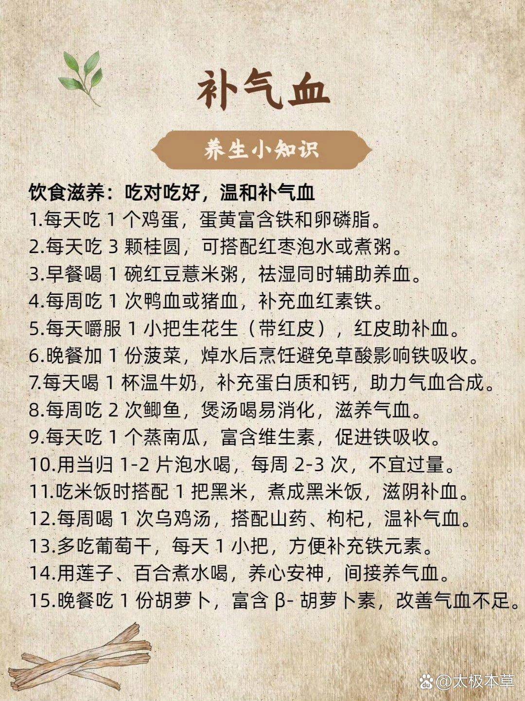 补气血,你一定要知道的养生知识!气血为养,生命有源气血者,人身之根本也。气为血之帅,血为气之母,气血充盈则脏腑调和、面色莹润,气血亏虚则形神 ...