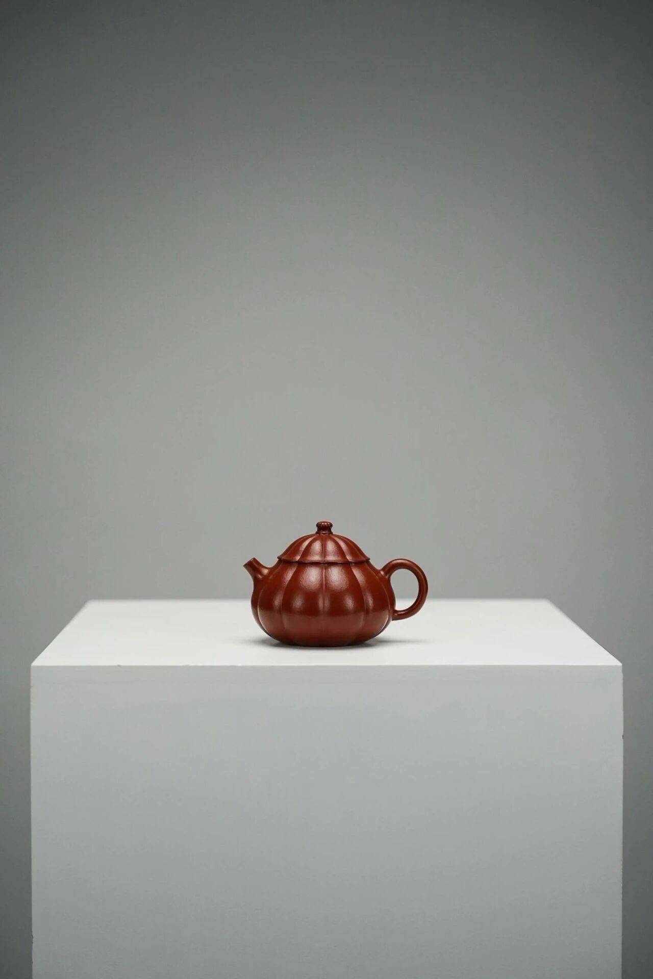 拾器格物￤原矿朱泥筋纹·玲珑紫砂壶