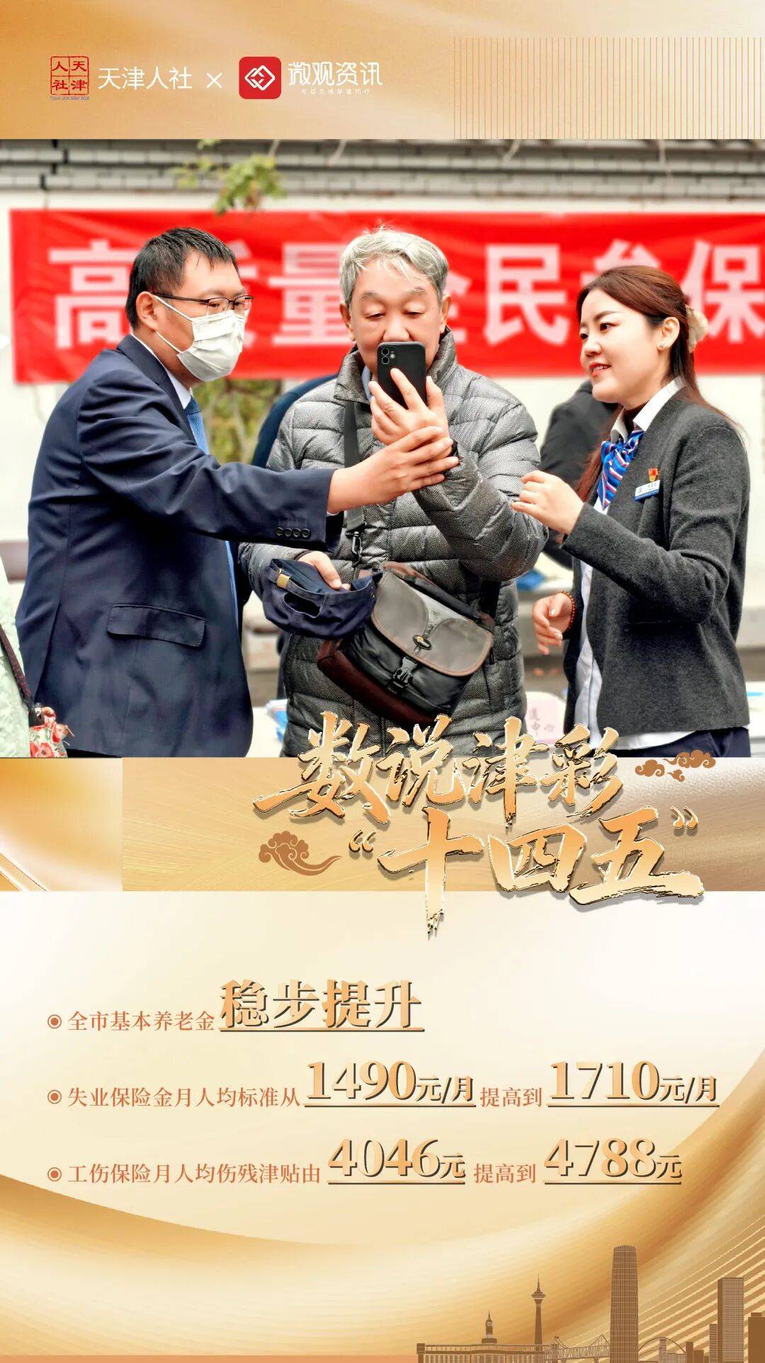 数说津彩"十四五"丨天津人社民生答卷之