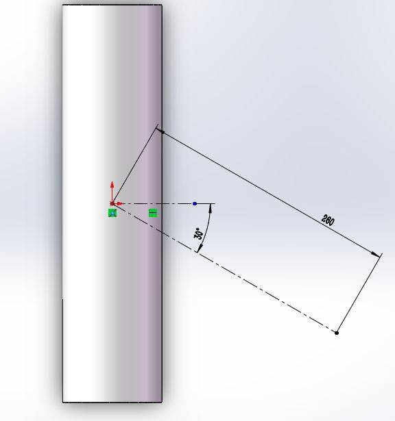 斜切圆管如何用solidworks做展开!
