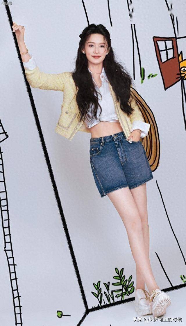 李沁|超短牛仔热裤