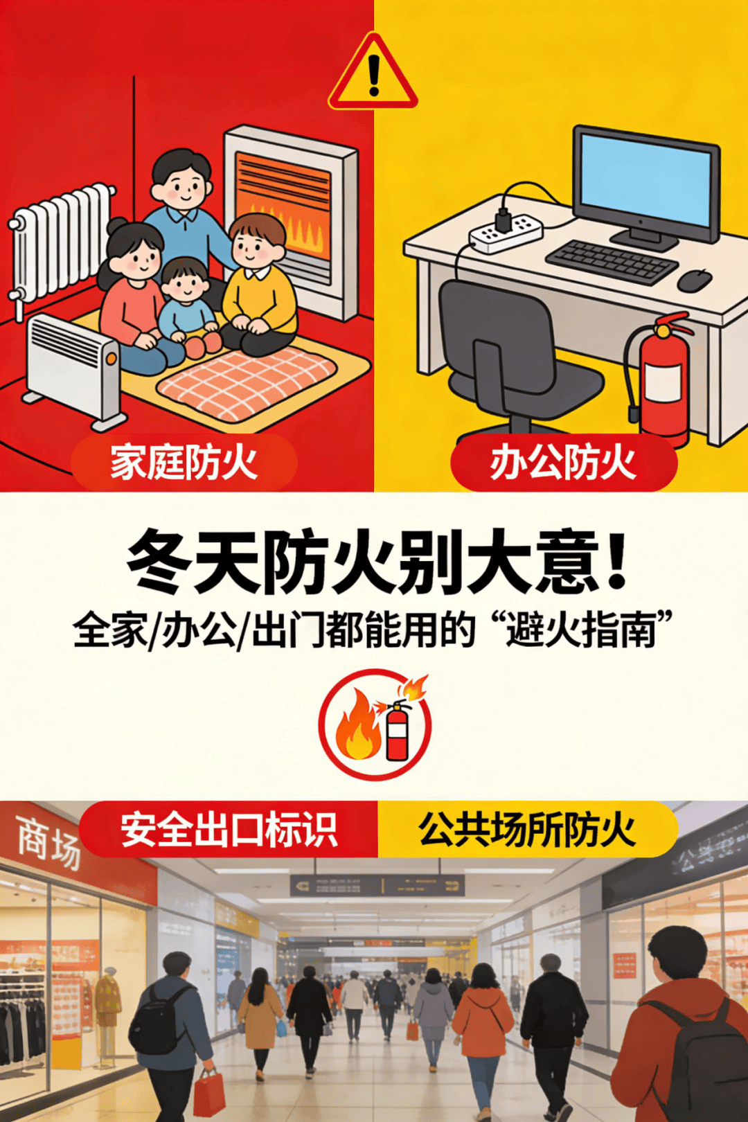 冬天防火别大意!全家/办公/出门都能用的“避火指南”,看完少踩坑_设备_案例_误区
