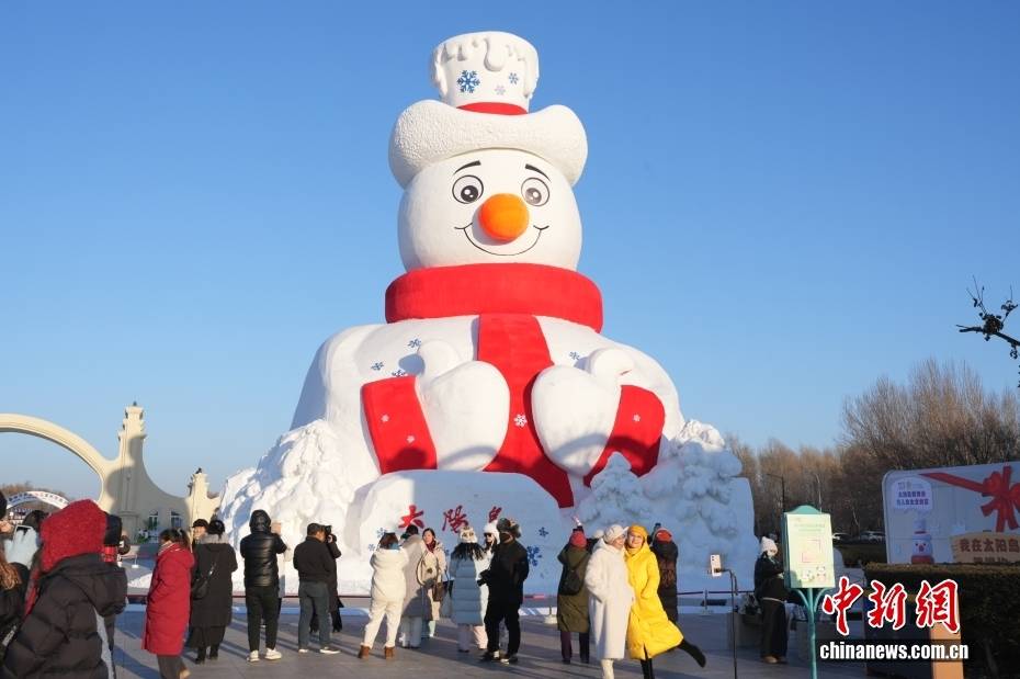 黑龙江哈尔滨:第38届太阳岛雪博会景观建设有序推进 黑龙江哈尔滨:第38届太阳岛雪博会景观建设有序推进