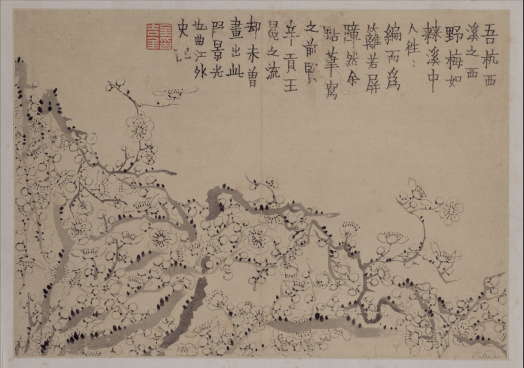 8cm 1761年月华图轴清 金农苏州博物馆藏61.5cm×28.8cm