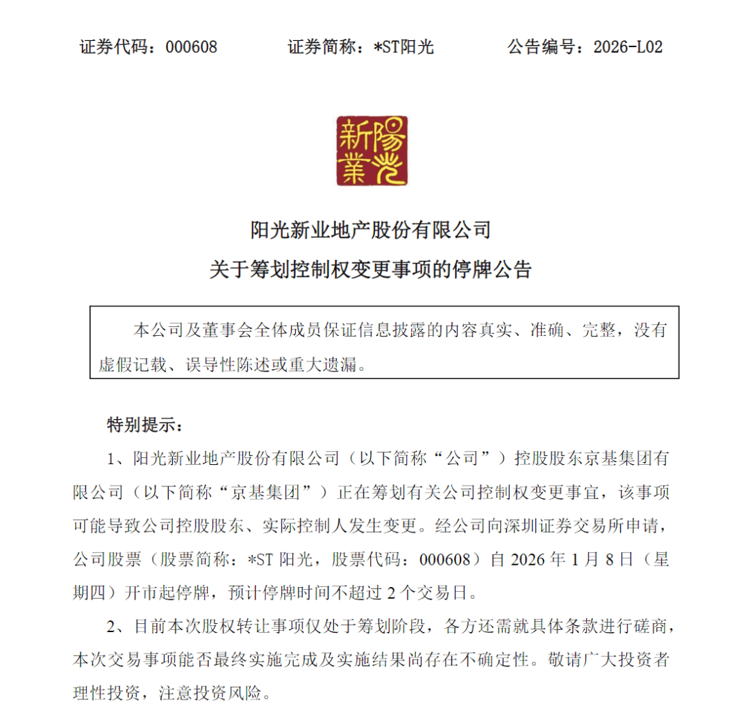 三连板后，000608宣布筹划控制权变更_搜狐网