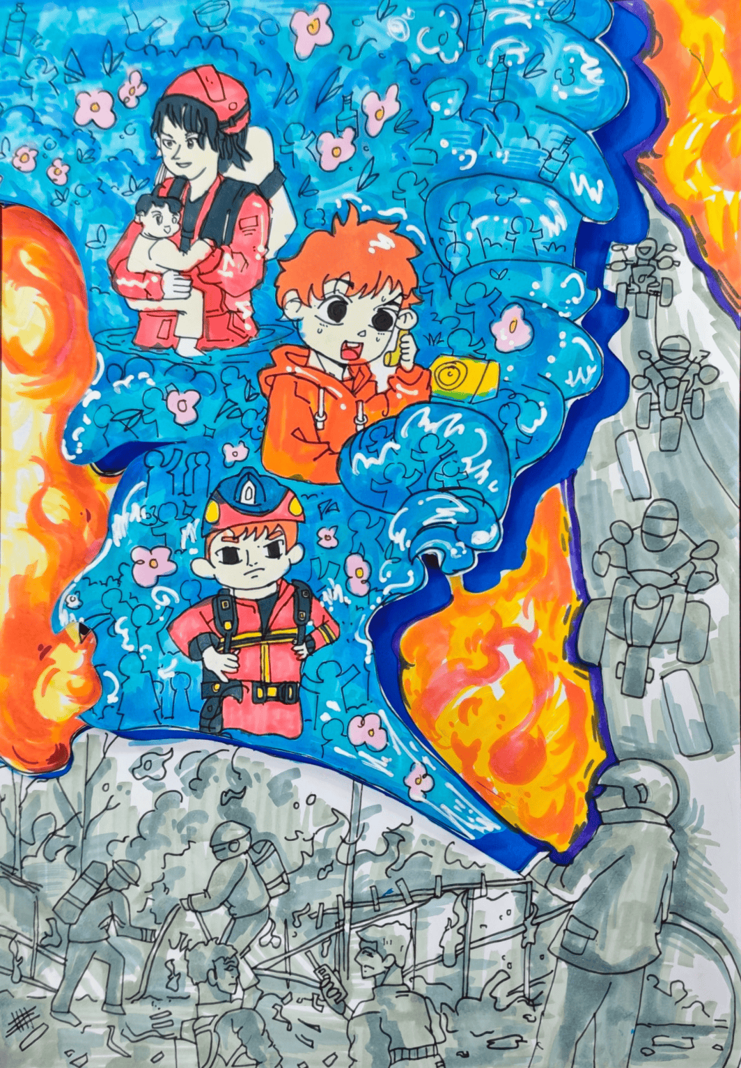 妙笔“绘”消防｜消防安全主题绘画作品展播（四）