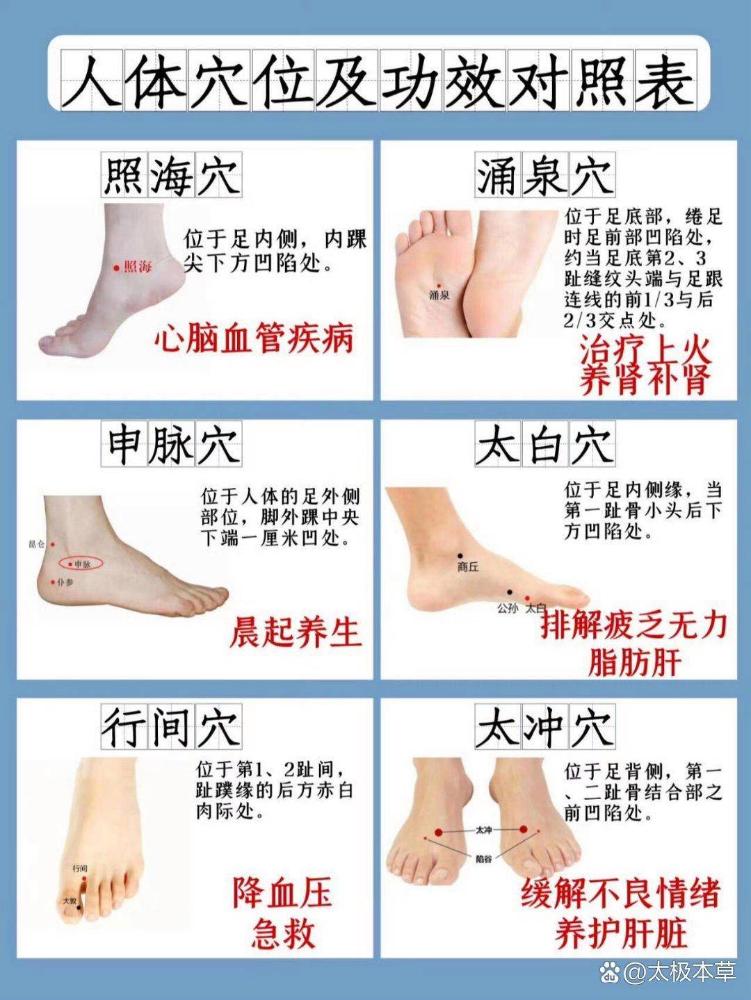 手部与足部穴位及对应功效||人体的很多穴位都分布在手部和足部每个穴位的功效都是不同的经常按摩不仅能够放松身心还可以缓解病症哦