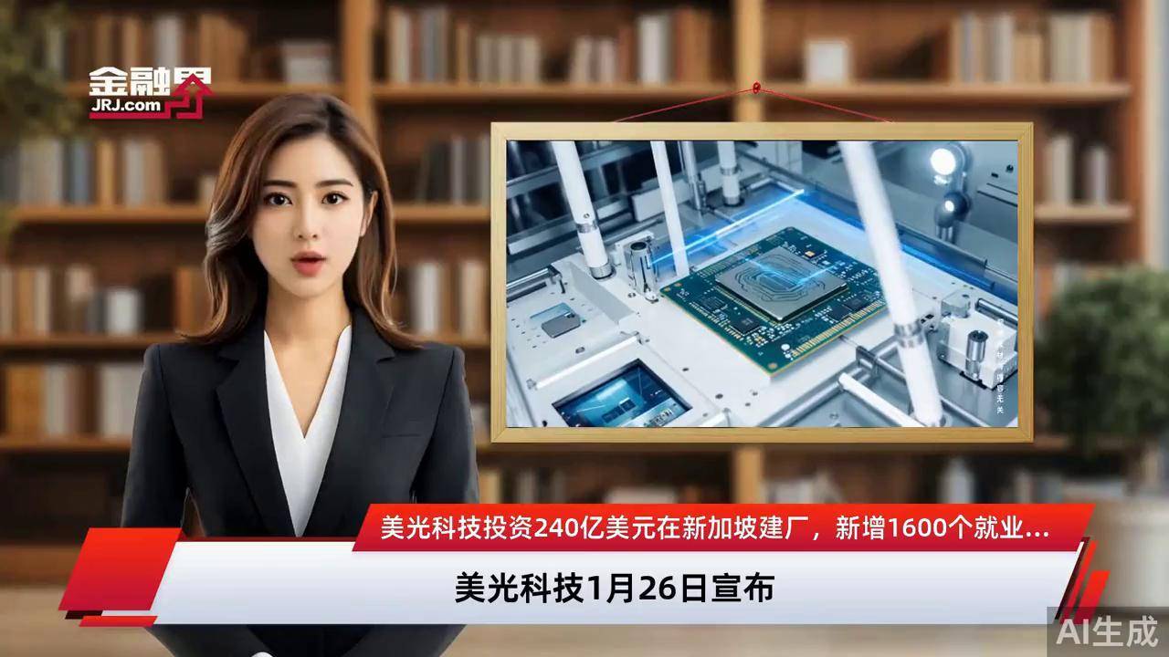 美光科技投资240亿美元在新加坡建厂，新增1600个就业岗位_搜狐网