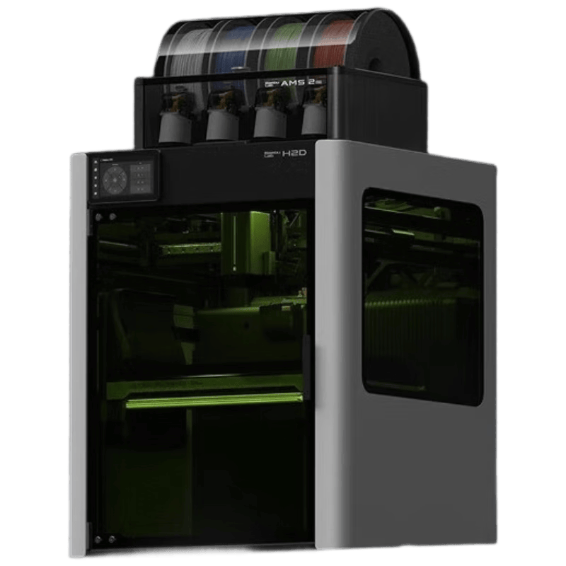 bambulab拓竹H2D pro:让你的创意飞起来,精度高达50微米的专业级3D打印机!_用户_材料_功能