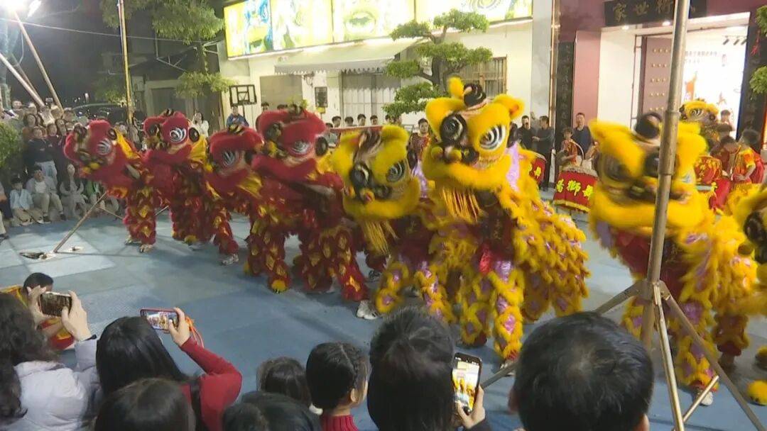 狮舞南枝拳同展演 传递地道揭阳年味_武术馆_表演_游客