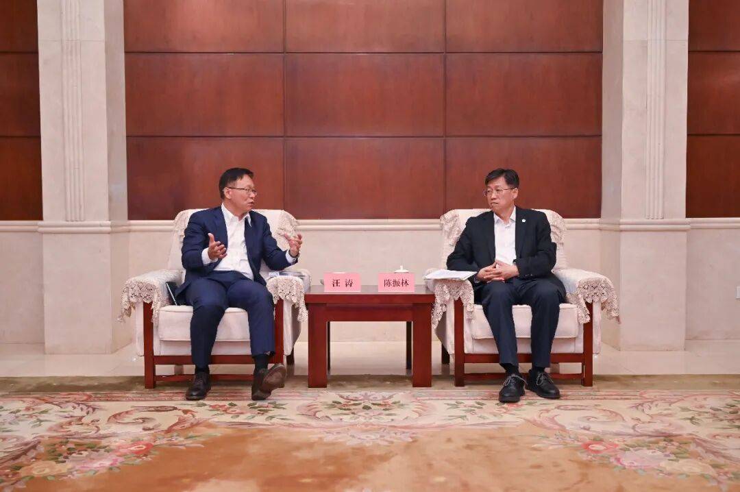 陈振林会见华为常务董事汪涛 共商进一步深化合作 推动新型信息技术应用和自主创新