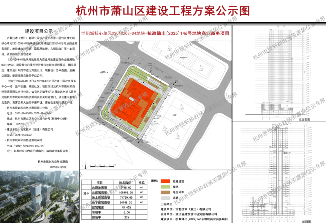 高181.9米，古茗总部大楼落地世纪城！_项目_钱江_地块