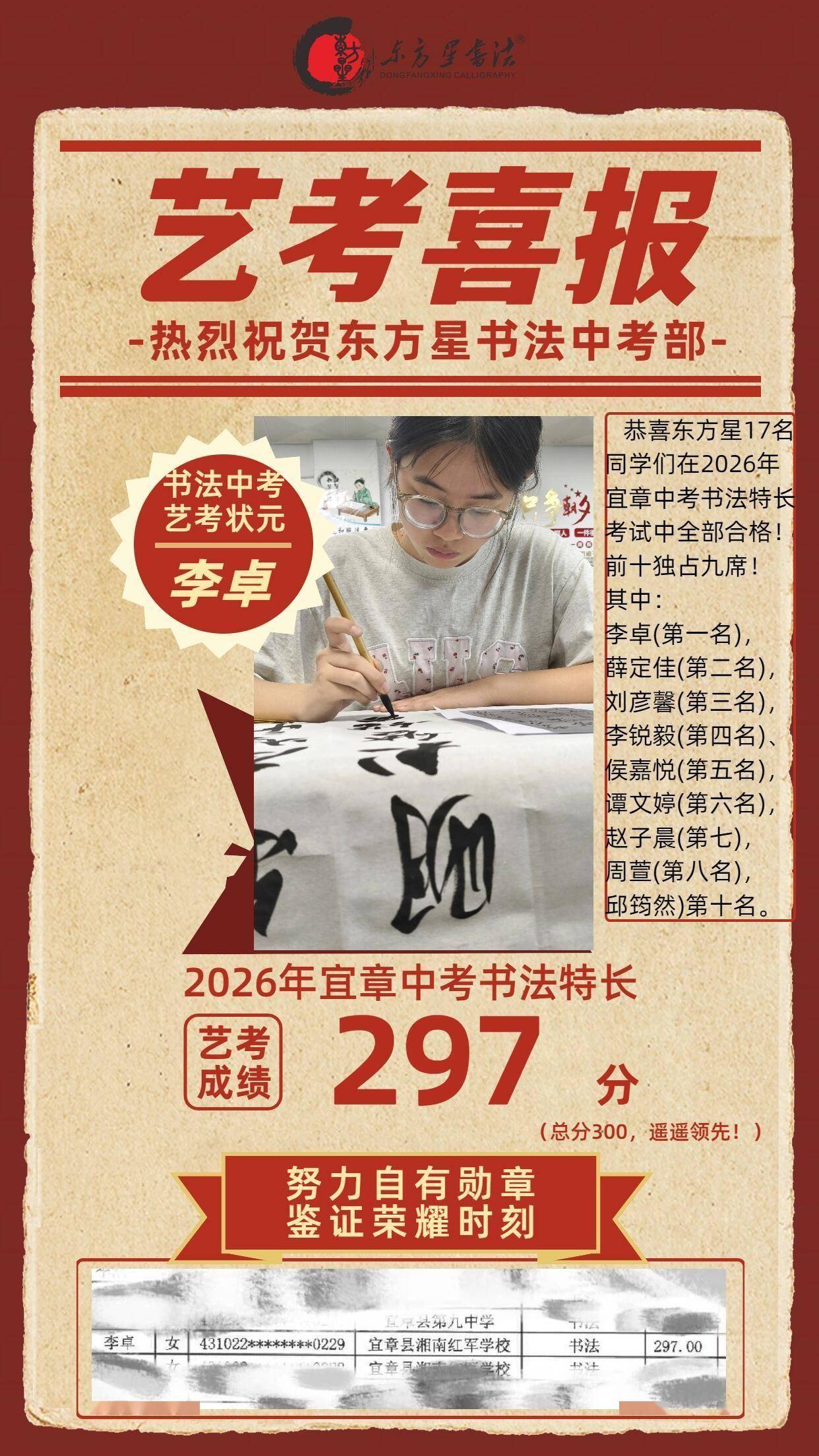 297#书法集训##书法艺考集训##书法专业培训##书法艺考##东方星书法中考#