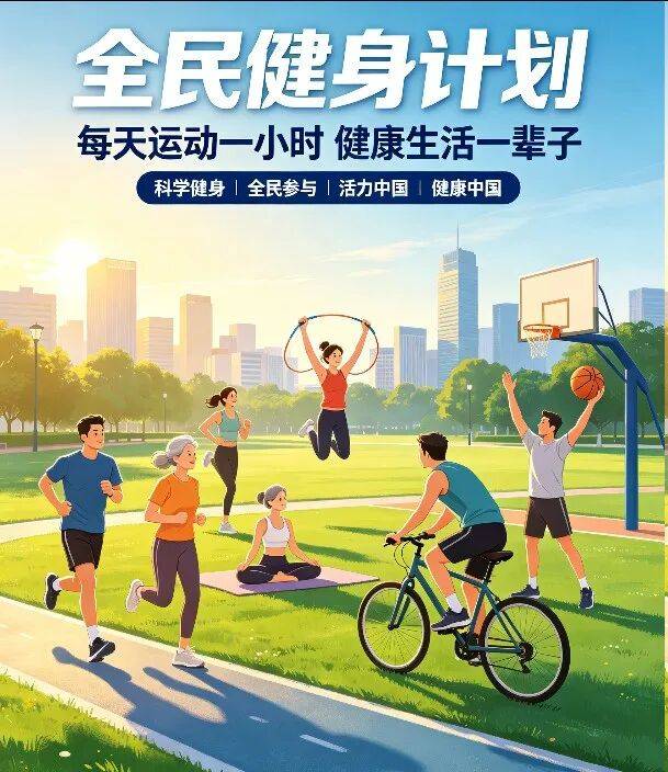 全民健身日小知识｜第1期：一图读懂《全民健身计划（2026‑2030年）》总体目标