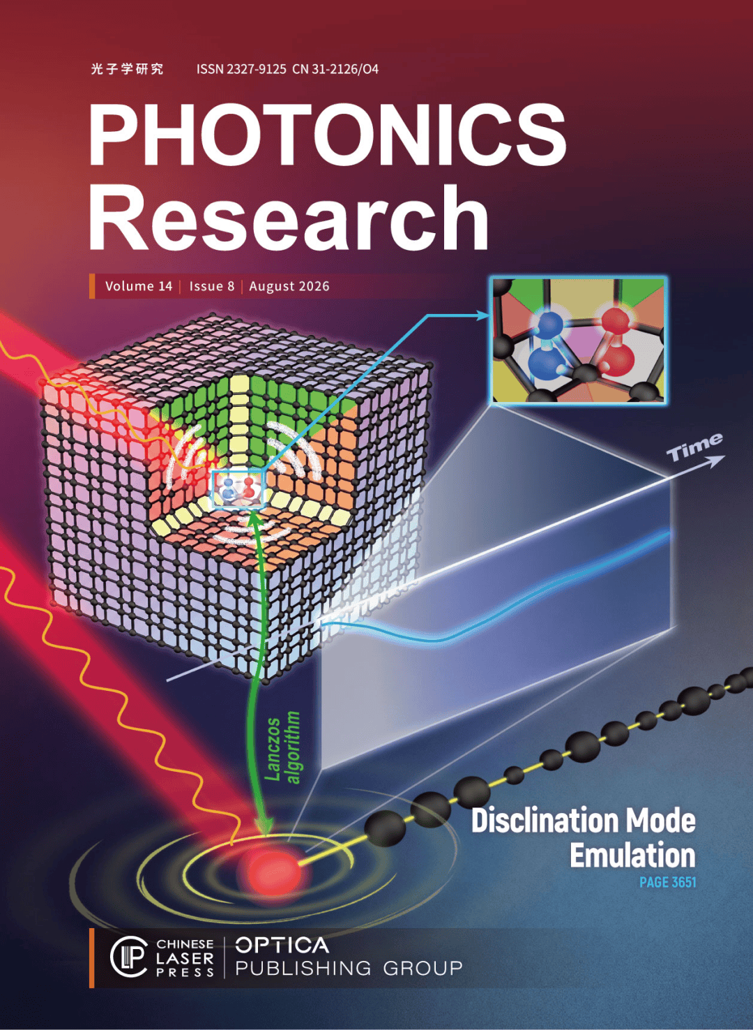 Photonics Res.封面 | 高维旋错拓扑的一维仿真：突破空间维度限制