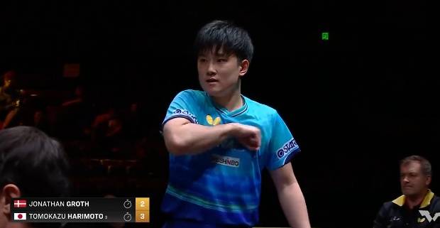 险一轮游！张本智和3-2逆转格罗特晋级男单32强，赛后称对手发球时故意拖延时间