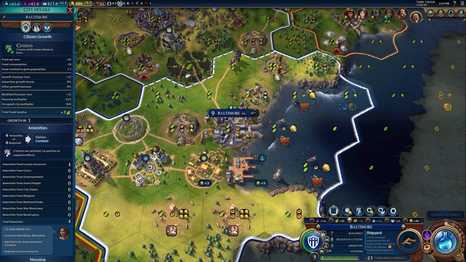 《文明6》（Sid Meier’s Civilization VI）开局总落后？问题多半不在科技树，而在你没有先决定城市要靠什么赢_区域_资源_时先
